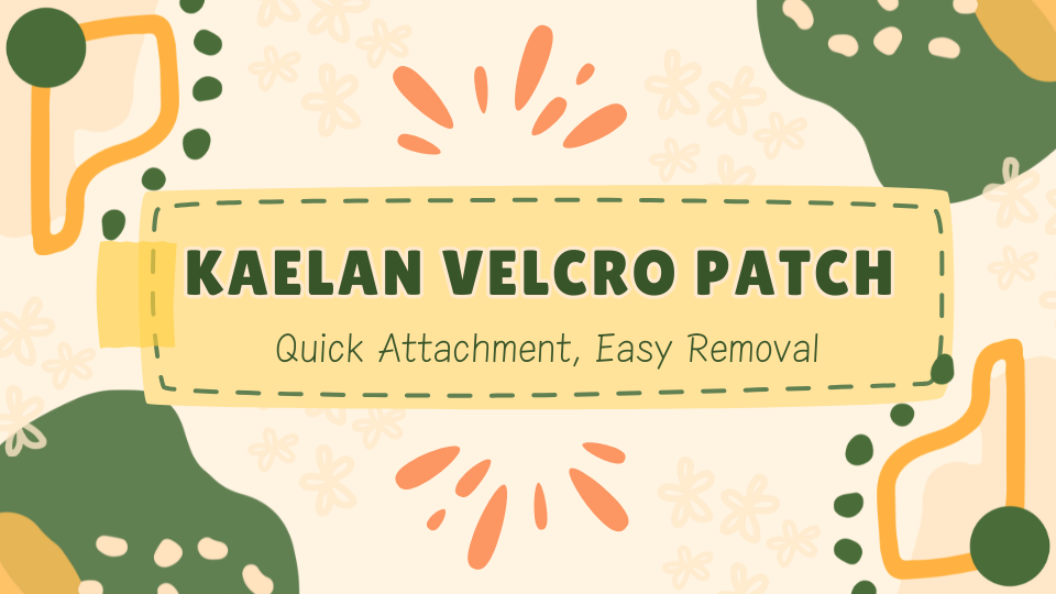 KAELAN Velcro Patch: Quick Attachment, Easy Removal